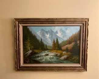 Painting on canvass with great frame