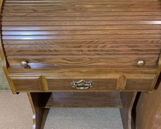 Oak Roll top Desk