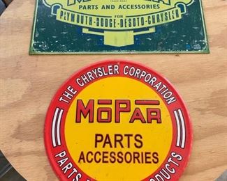 Vintage MOPAR Signs