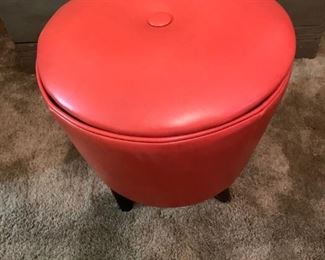 Orange Footstool