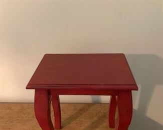 Red End Table