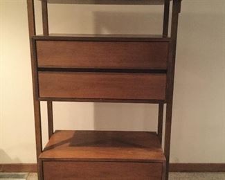 Stanley Mid Century Modern room divider drawers and shelves 