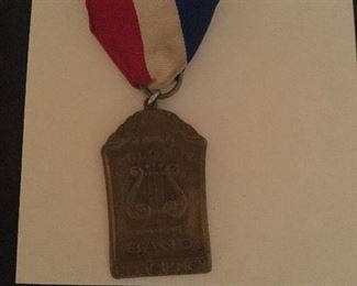 Vintage WWII Military Band Efficiency medal 