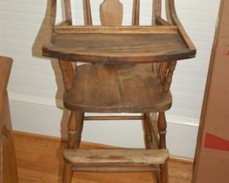 Antique high chair