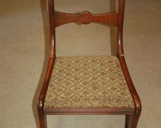 Antique straight back chair