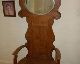 Antique hall tree