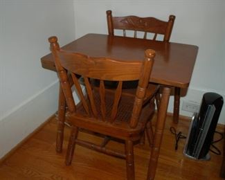 Small child's table with two chairs