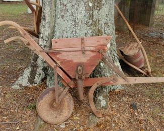 Antique horse/mule drawn seeder/planter