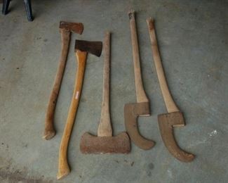 Axes, bush axes, double headed axe