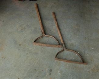 Vintage hand sythes