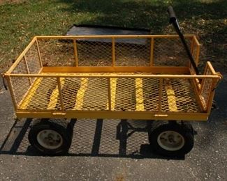 Large yard cart with sides