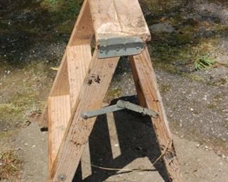 Small wood step ladder