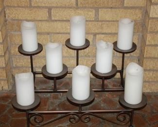 Wrought iron candle holder