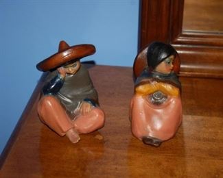 Wood carved figurines