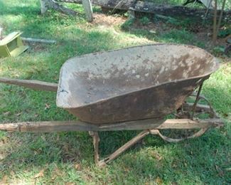 Antique wheel barrel
