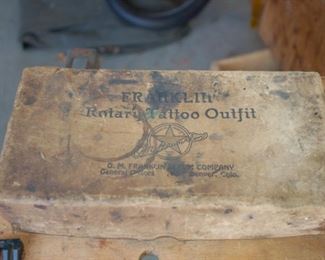 Vintage ER Franklin Rotary Tattoo Outfit