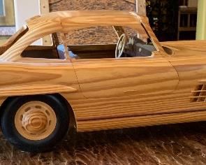 Holztechnik Mercedes Wood model 300 SL 34in Long (Purchased directly from Daimler Chrysler in Germany 2005 for $1,300.00.)