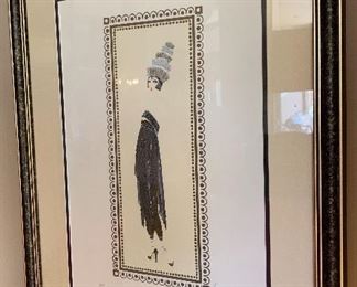 *Signed* Erte Temptress Lithograph 234/300 VAMPS	Frame: 19x24.5in