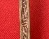 Antique Tribal Bamboo spear Broad tip