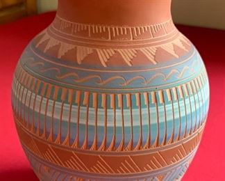 Etched MB Navajo Pottery