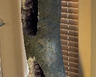 6ft 9in Amethyst Cathedral Geode 81x15x15 HxWxD Very Heavy.. Special care will be needed to transport!!!