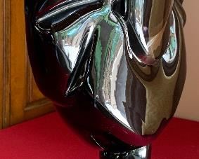 *Signed* Art Glass Sculpture EYE Murano 19.5in H
