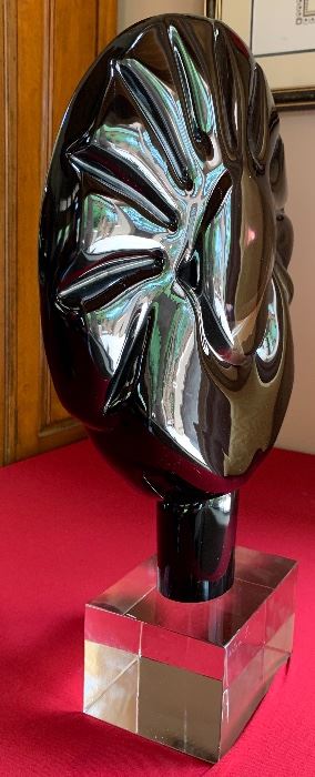 *Signed*  Art Glass Sculpture EYE Murano 	19.5in H	
