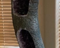 6ft 9in Amethyst Cathedral Geode 81x15x15 HxWxD Very Heavy.. Special care will be needed to transport!!!