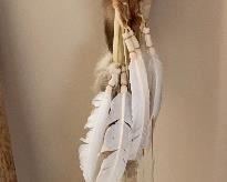 Native American Fox Pelt Talking Stick