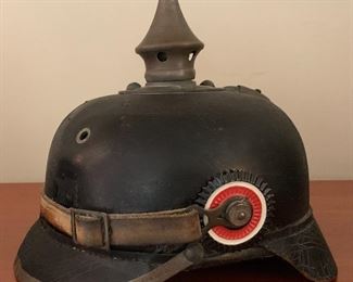 	WWI Imperial German Pickelhaube Spike helmet leather
