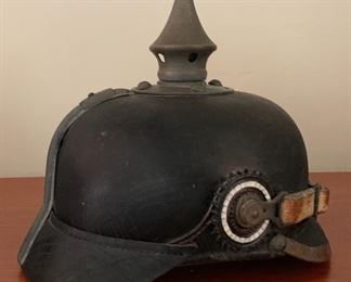 	WWI Imperial German Pickelhaube Spike helmet leather