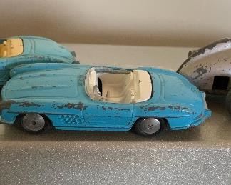 Many vintage toy cars available;
Tootsietoy 
Corgi
Schuco
Wiking 
Siku
etc