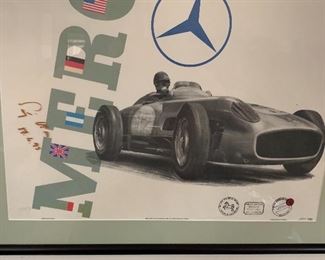 *Rare* (3 cars/ 3 Posters) Mercedes-Benz Signed Poster & Pweter Cars All #107	 		(Set of 3 posters with respective Pewter  cars. All #107 of 196. This was a limited offering of only 196 to the top Mercedes Benz collectors of the world. These were all snapped up in the presale stage… There has never been a set offered for resale. This is a very rare opportunity .)