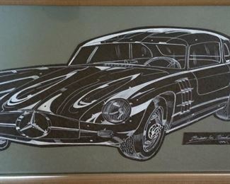 Brian W. Kinkaid Original Art 1954 Mercedes	 