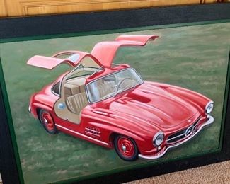 Large Red Gullwing Painting 427	 