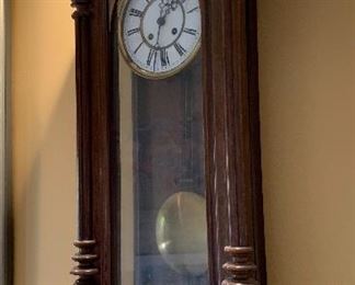 Antique Carved Wall Clock