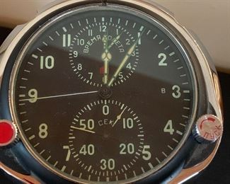 USSR aircraft cockpit clock