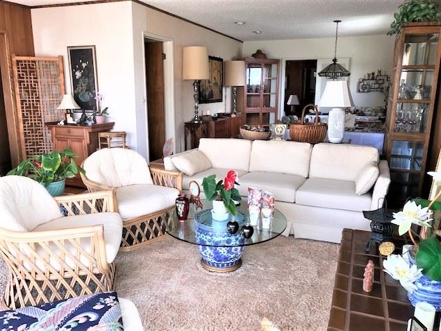 Vintage Asian Decor with Lots of Blue