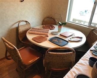 Vintage Rattan Dining Set