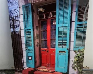 JN006: New Orleans Red DoorTin Type Photo on Metal with Wood Frame Local https://www.ebay.com/itm/113848482203
