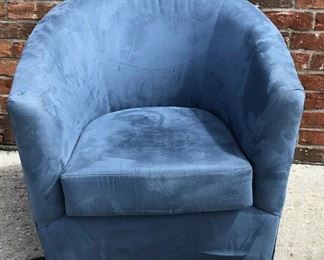 JN020: Blue Occasional Swivel Chair $95 Local Pickup https://www.ebay.com/itm/123869307377