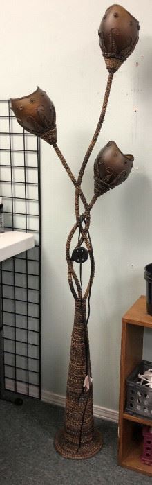 JN025: 6’ decorative Brown Floor Lamp Local Pickup https://www.ebay.com/itm/113848490616