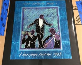1993 New Orleans Jazz Festival Original Artwork Mix Media Local Pickup LAN163 https://www.ebay.com/itm/123869389844