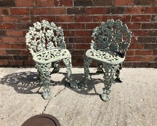 RM5126: 2 Grape Style Small Metal Garden Chairs Local Pickup https://www.ebay.com/itm/113848465932