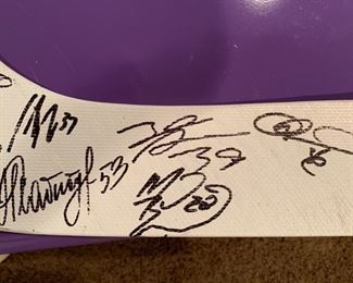 signed Blackhawks hockey stick--incl Jeremy Roenick