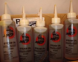 Living Room: Each bottle of STEAM OIL for the trains is priced separately.