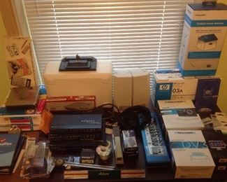 Bedroom #1: Various computer related items, speakers, NetGear, Sirius kits and more.
