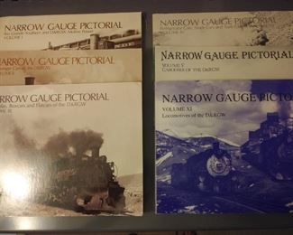 Living Room: There are six books of "Narrow Gauge Pictorial," and each is separately priced.