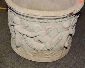 Ornate Cast Concrete Planter