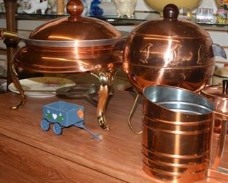 Vintage Copper Ware, Art Deco Ice Bucket
